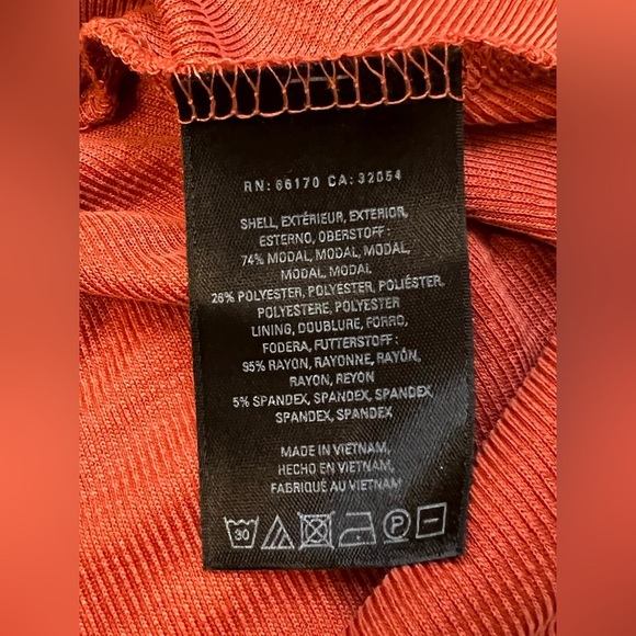 Anthropologie Maeve Dress Nora Burnt Orange Sleeveless Surplice Top Size XS - Picture 5 of 6